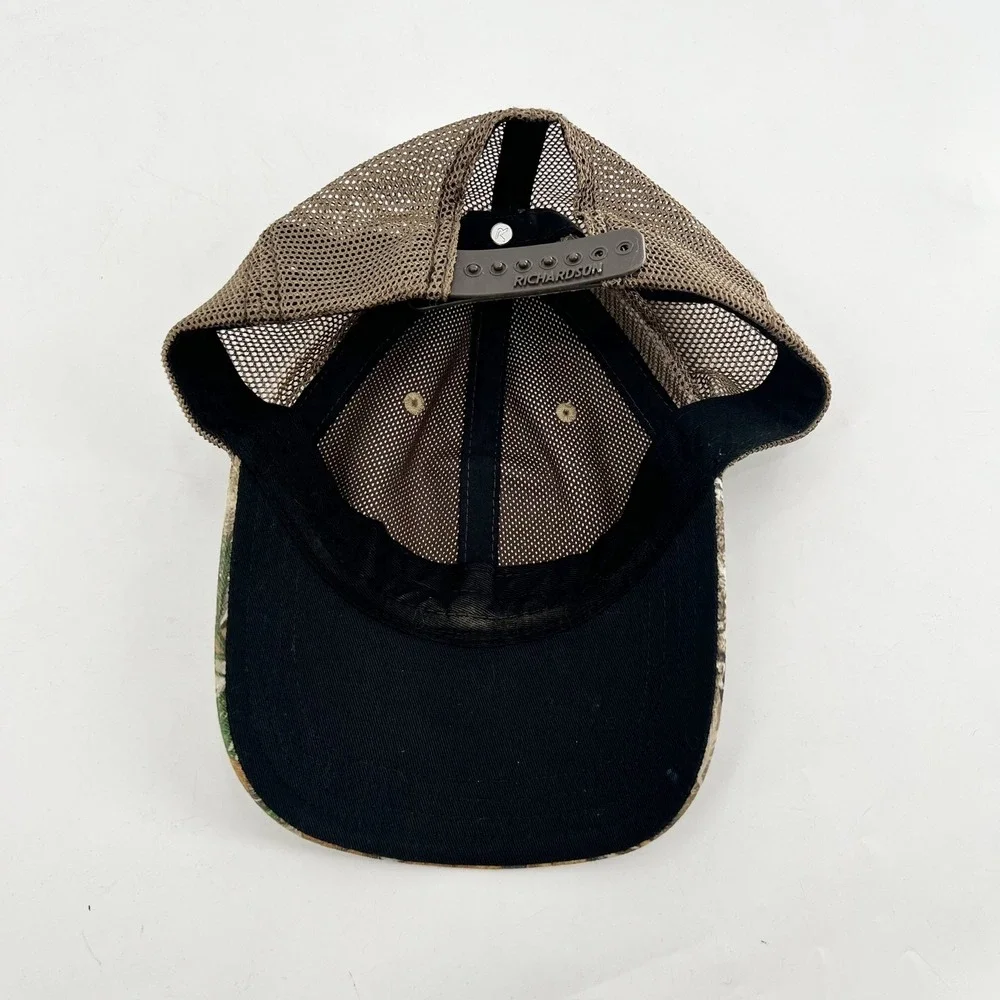 Bass Pro Shops Parody Camo Mesh Snapback Trucker Hat Brown Camo